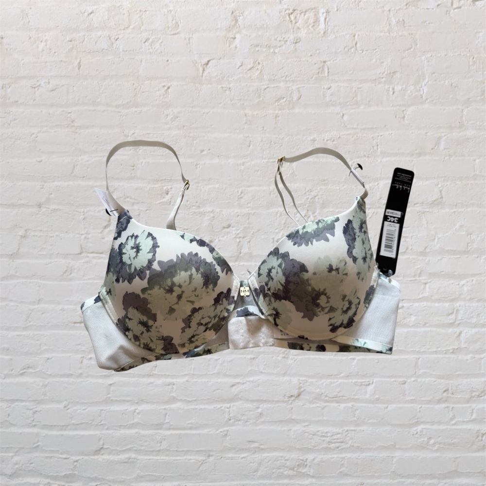 🆕 Nicole Miller light lift push up t-shirt bra in floral print